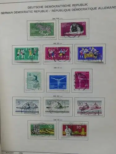 DDR komplett gestempelt von 1949-1972 im Schaubek Binder #LZ768