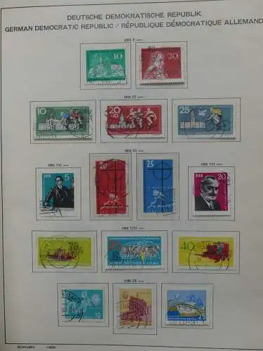 DDR komplett gestempelt von 1949-1972 im Schaubek Binder #LZ768
