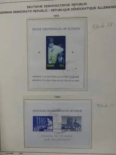 DDR komplett gestempelt von 1949-1972 im Schaubek Binder #LZ768