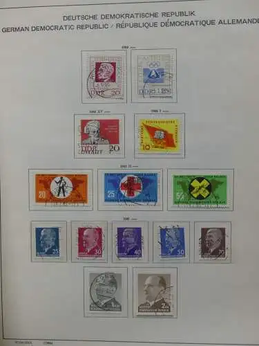 DDR komplett gestempelt von 1949-1972 im Schaubek Binder #LZ768