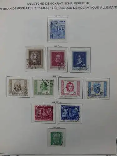 DDR komplett gestempelt von 1949-1972 im Schaubek Binder #LZ768