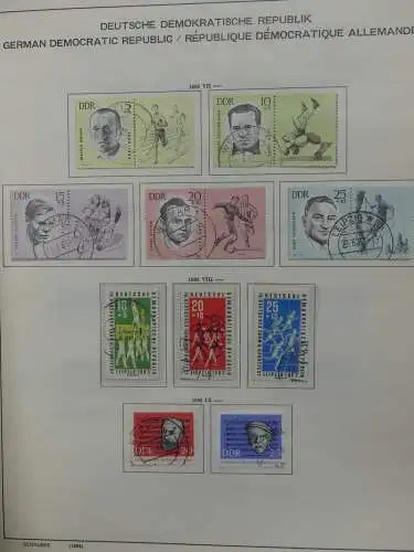DDR komplett gestempelt von 1949-1972 im Schaubek Binder #LZ768