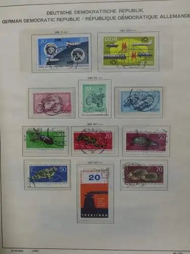 DDR komplett gestempelt von 1949-1972 im Schaubek Binder #LZ768