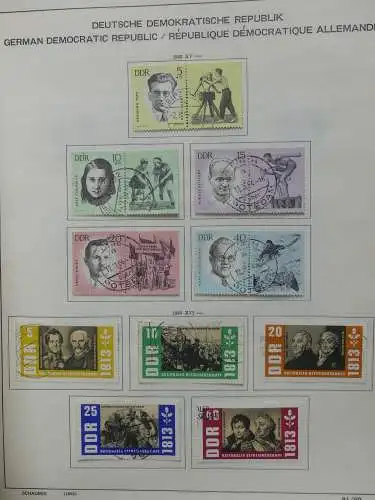 DDR komplett gestempelt von 1949-1972 im Schaubek Binder #LZ768