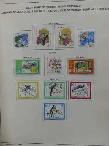 DDR komplett gestempelt von 1949-1972 im Schaubek Binder #LZ768