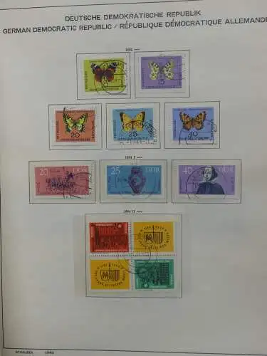 DDR komplett gestempelt von 1949-1972 im Schaubek Binder #LZ768