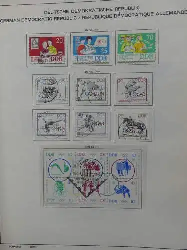 DDR komplett gestempelt von 1949-1972 im Schaubek Binder #LZ768