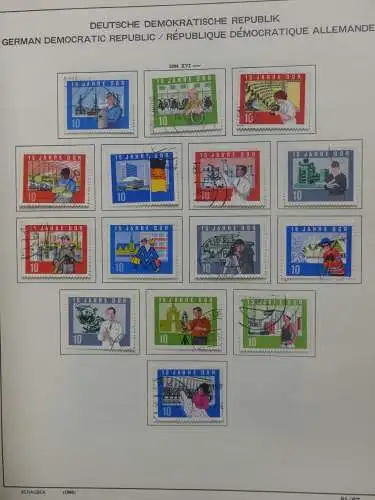 DDR komplett gestempelt von 1949-1972 im Schaubek Binder #LZ768