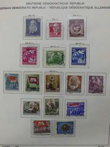 DDR komplett gestempelt von 1949-1972 im Schaubek Binder #LZ768