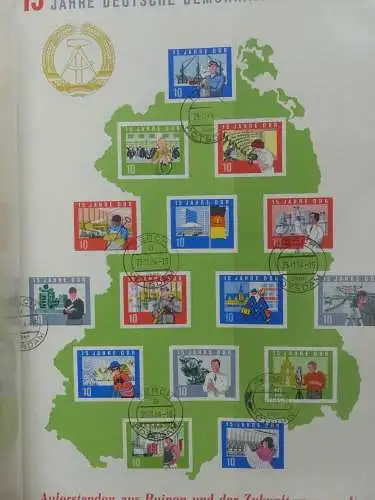 DDR komplett gestempelt von 1949-1972 im Schaubek Binder #LZ768