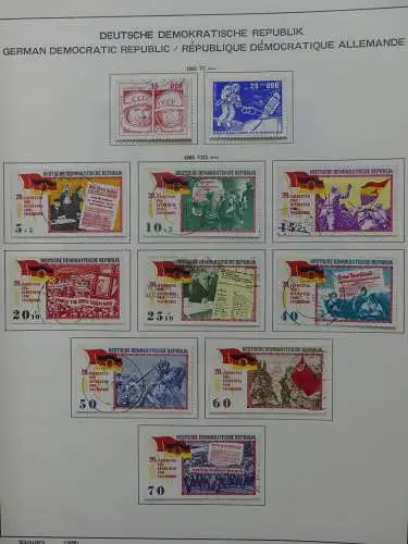 DDR komplett gestempelt von 1949-1972 im Schaubek Binder #LZ768