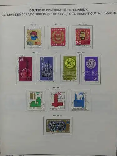 DDR komplett gestempelt von 1949-1972 im Schaubek Binder #LZ768