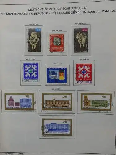 DDR komplett gestempelt von 1949-1972 im Schaubek Binder #LZ768