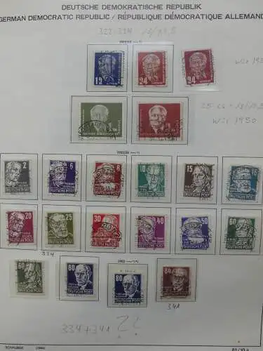 DDR komplett gestempelt von 1949-1972 im Schaubek Binder #LZ768