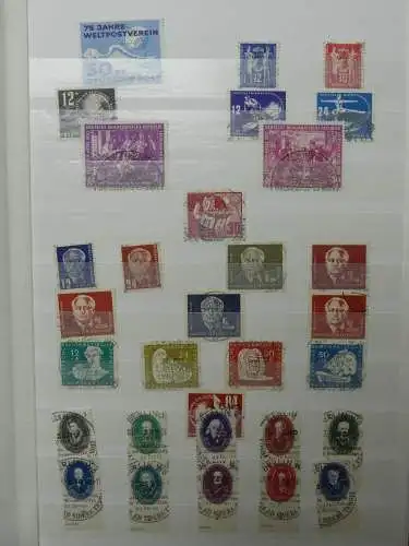 DDR ab Anfängen gestempelt besammelt im Einsteck Album #LZ809