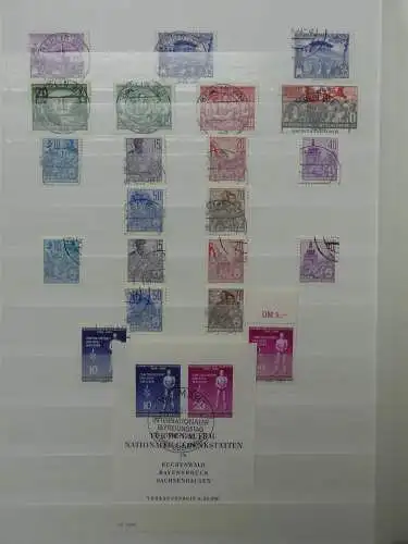 DDR ab Anfängen gestempelt besammelt im Einsteck Album #LZ809