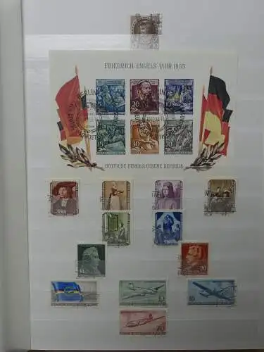 DDR ab Anfängen gestempelt besammelt im Einsteck Album #LZ809