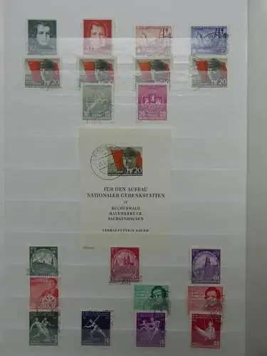 DDR ab Anfängen gestempelt besammelt im Einsteck Album #LZ809