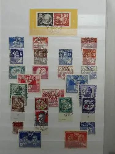 DDR ab Anfängen gestempelt besammelt im Einsteck Album #LZ809