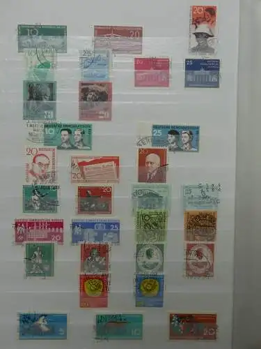 DDR ab Anfängen gestempelt besammelt im Einsteck Album #LZ809