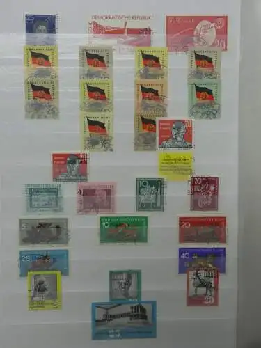 DDR ab Anfängen gestempelt besammelt im Einsteck Album #LZ809