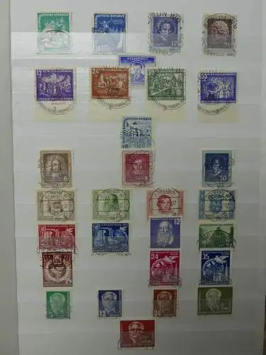 DDR ab Anfängen gestempelt besammelt im Einsteck Album #LZ809