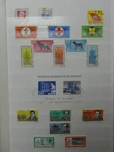 DDR ab Anfängen gestempelt besammelt im Einsteck Album #LZ809