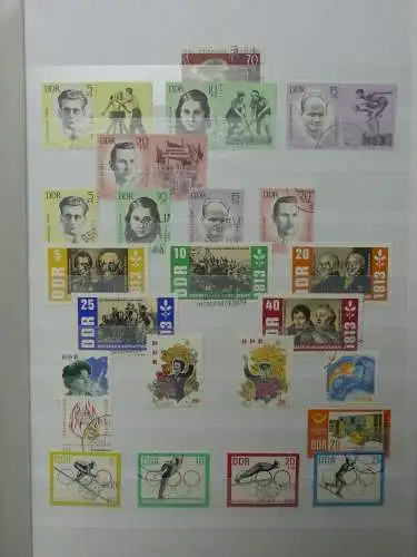 DDR ab Anfängen gestempelt besammelt im Einsteck Album #LZ809