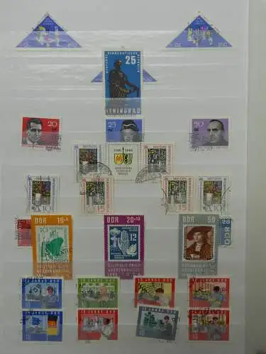 DDR ab Anfängen gestempelt besammelt im Einsteck Album #LZ809