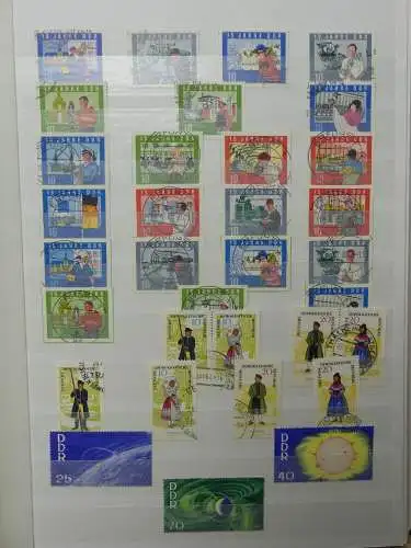 DDR ab Anfängen gestempelt besammelt im Einsteck Album #LZ809