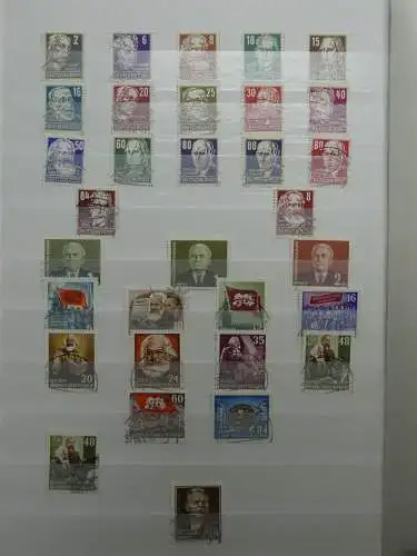 DDR ab Anfängen gestempelt besammelt im Einsteck Album #LZ809