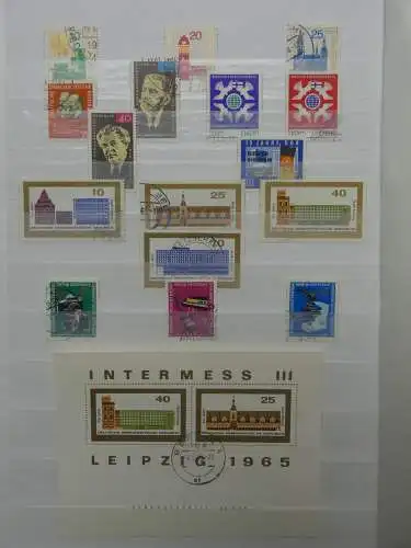 DDR ab Anfängen gestempelt besammelt im Einsteck Album #LZ809