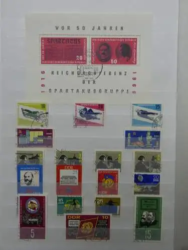 DDR ab Anfängen gestempelt besammelt im Einsteck Album #LZ809