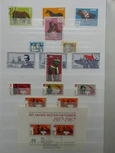 DDR ab Anfängen gestempelt besammelt im Einsteck Album #LZ809