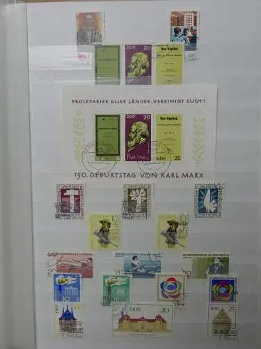 DDR ab Anfängen gestempelt besammelt im Einsteck Album #LZ809