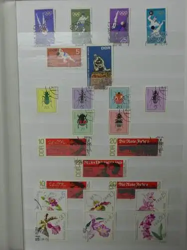 DDR ab Anfängen gestempelt besammelt im Einsteck Album #LZ809