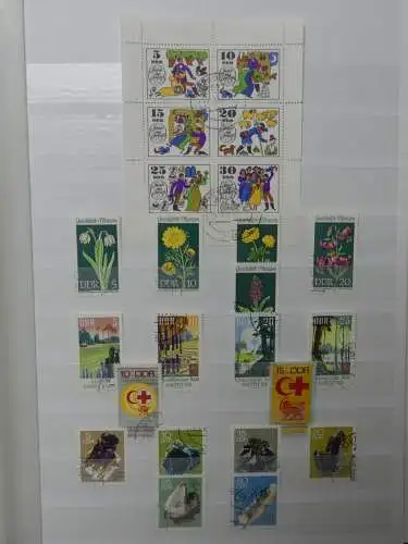 DDR ab Anfängen gestempelt besammelt im Einsteck Album #LZ809