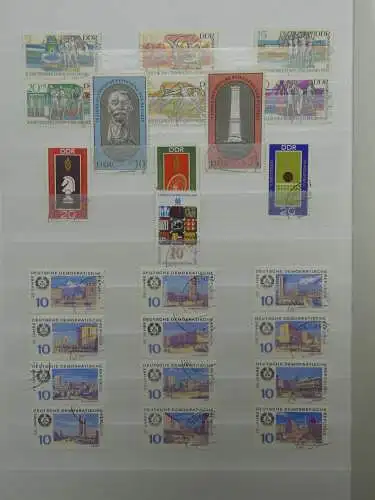 DDR ab Anfängen gestempelt besammelt im Einsteck Album #LZ809