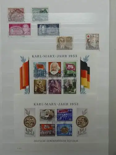 DDR ab Anfängen gestempelt besammelt im Einsteck Album #LZ809