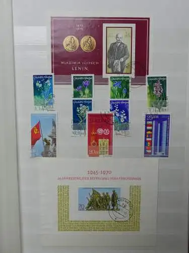 DDR ab Anfängen gestempelt besammelt im Einsteck Album #LZ809