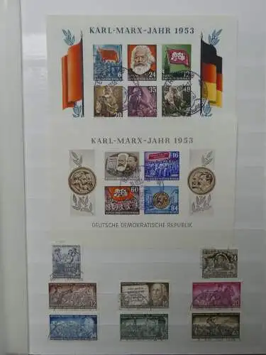 DDR ab Anfängen gestempelt besammelt im Einsteck Album #LZ809