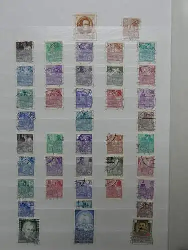 DDR ab Anfängen gestempelt besammelt im Einsteck Album #LZ809