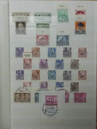 DDR ab Anfängen gestempelt besammelt im Einsteck Album #LZ809