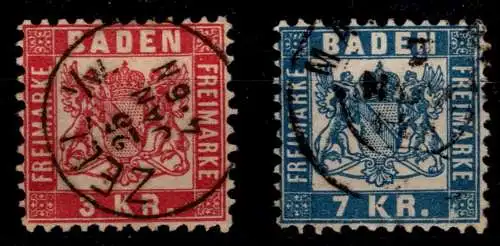 Baden 24, 25 gestempelt #ON622