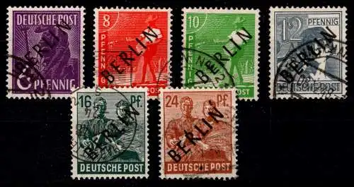 Berlin 2-6, 7-8 gestempelt gepr. Schlegel BPP #ON601