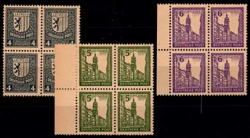 SBZ 157 y- 159 y postfrisch im 4er Block #ON665