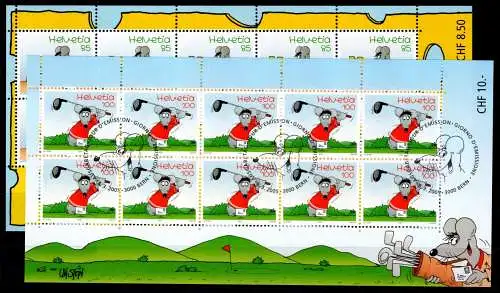 Schweiz Kleinbogen 1915-16 gestempelt #ON699