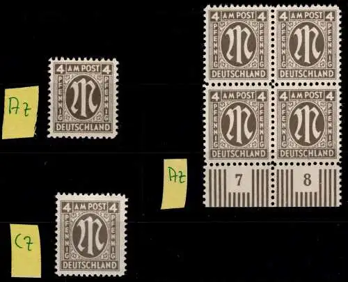 Alliierte Besetzung Bizone 18 A z, C z postfrisch LOT #ON759