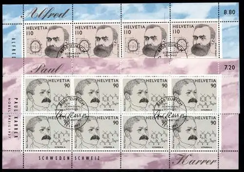 Schweiz Kleinbogen 1623-24 gestempelt #ON694