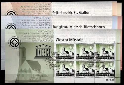 Schweiz Kleinbogen 1846-50 gestempelt #ON705